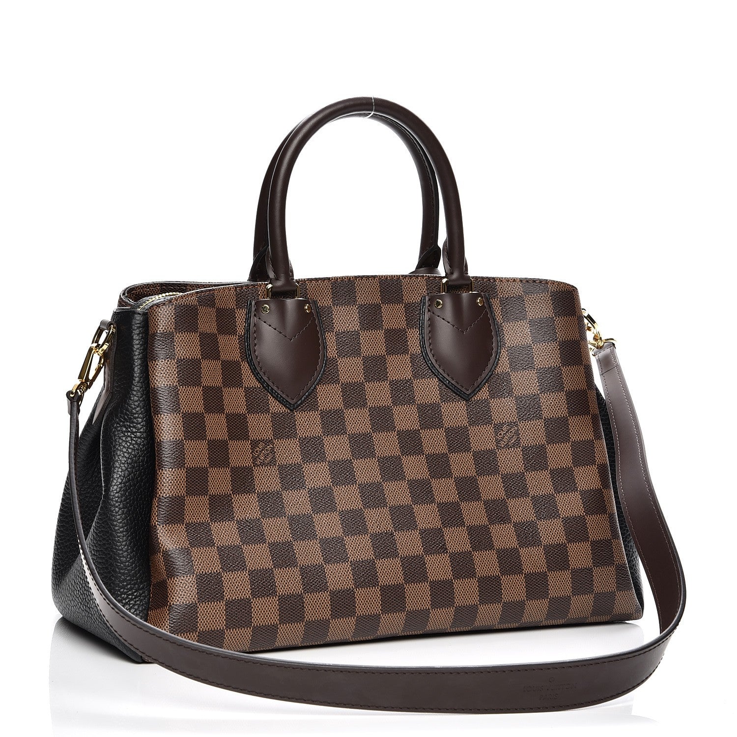 Louis Vuitton Cuir Taurillon Damier Ebene Normandy Black 3 of 8