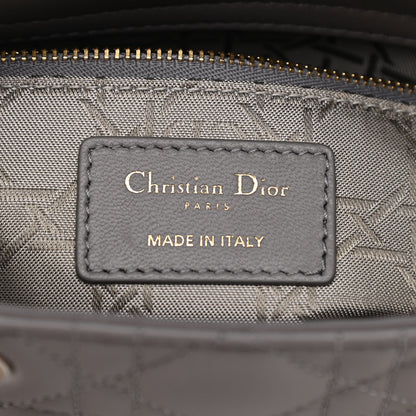Christian Dior Lambskin Cannage Small My ABCDior Lady Dior Grey 6 of 9