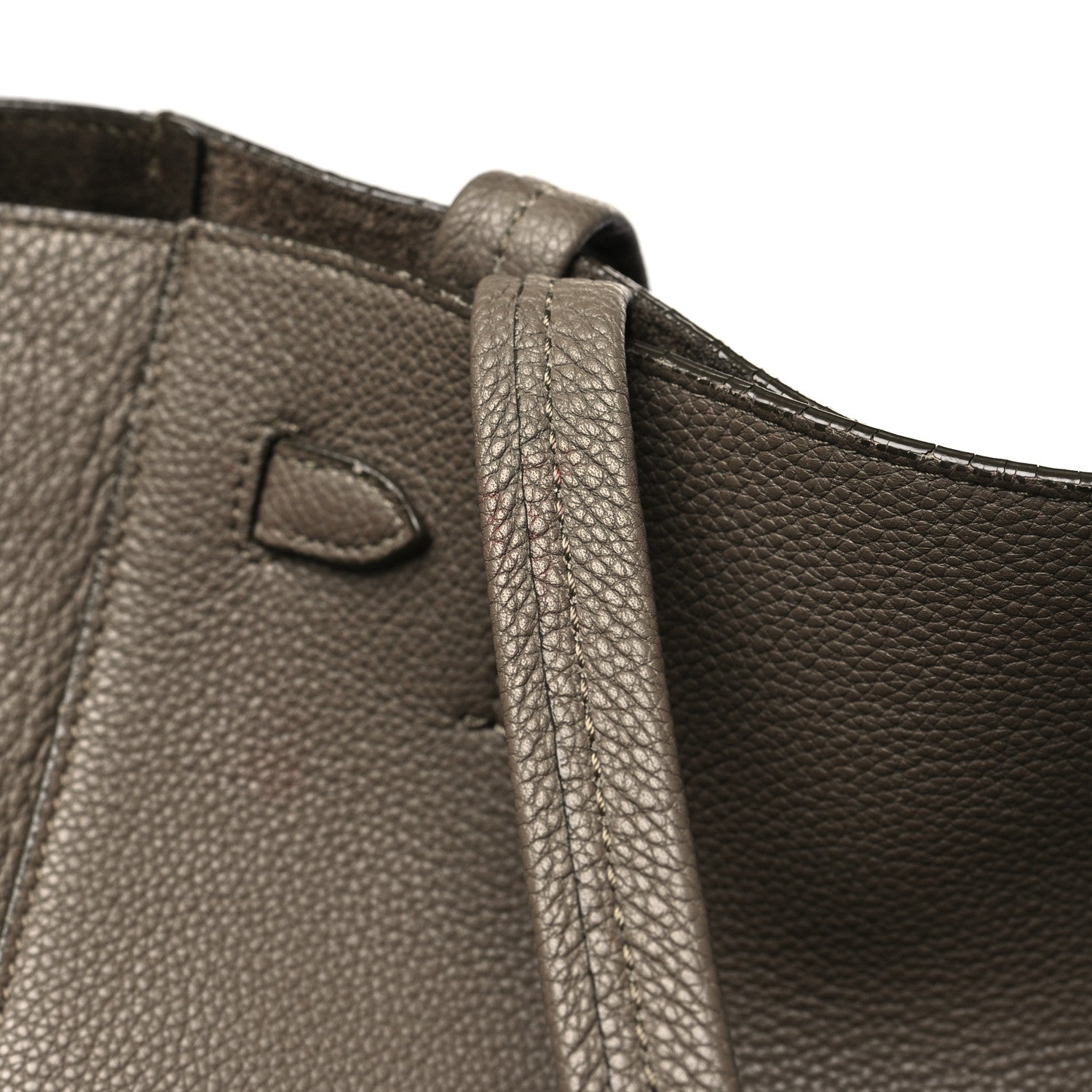 Celine Soft Grained Calfskin Small Belt Cabas Phantom Taupe 13 of 13