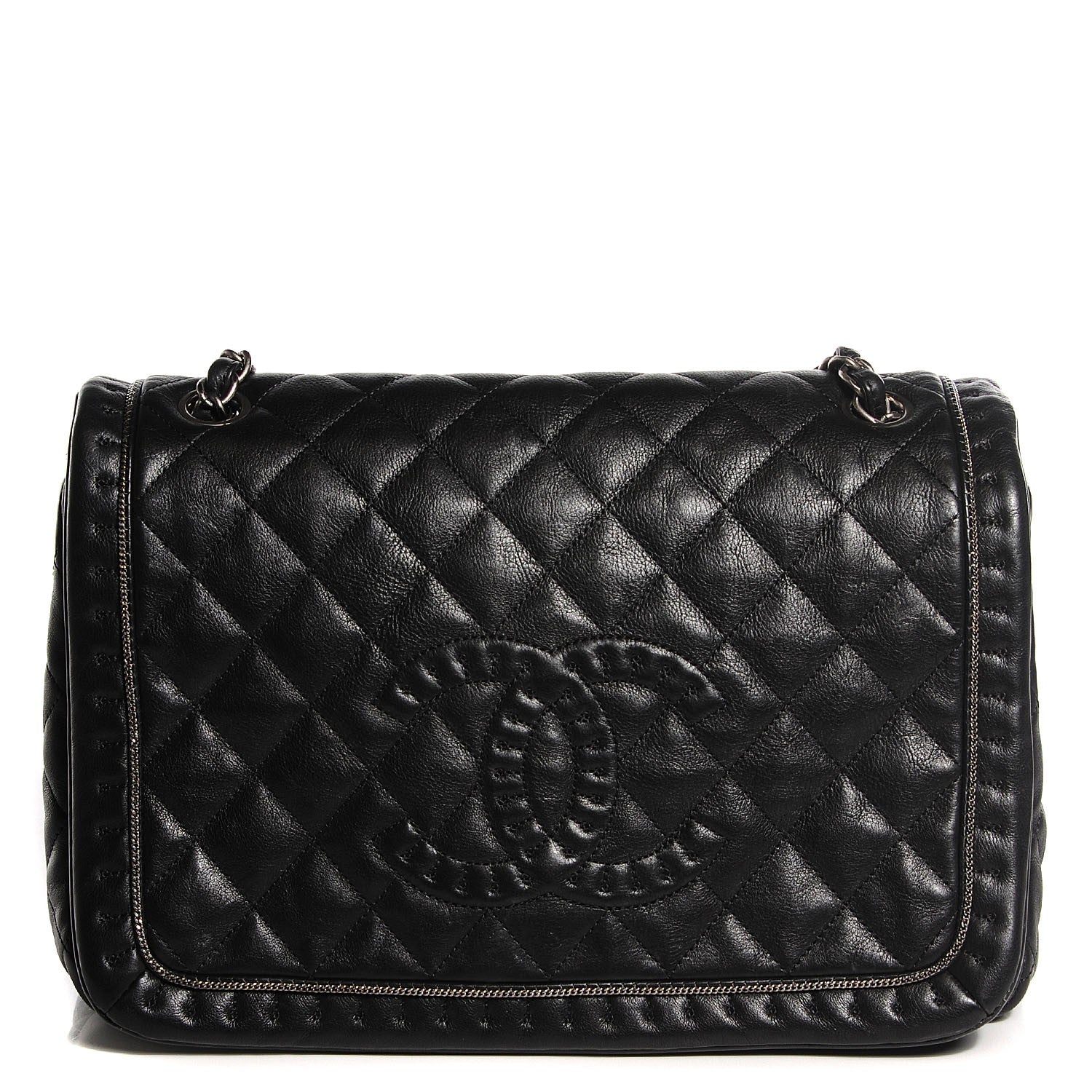 Chanel Calfskin Quilted Large Istanbul Flap Black 1 of 8
