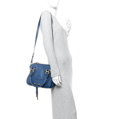 Chloe Calfskin Small Marcie Satchel Deep Denim 2 of 10