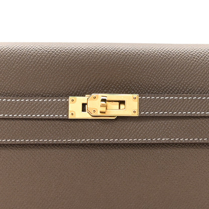 Hermes Epsom Kelly Longue Wallet Etoupe 10 of 13