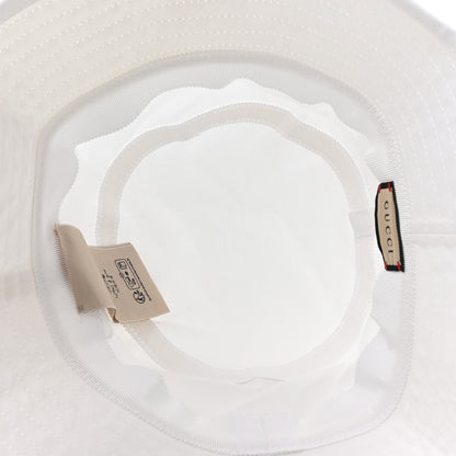 Gucci Cotton Logo Cabris Bucket Hat M White 5 of 7