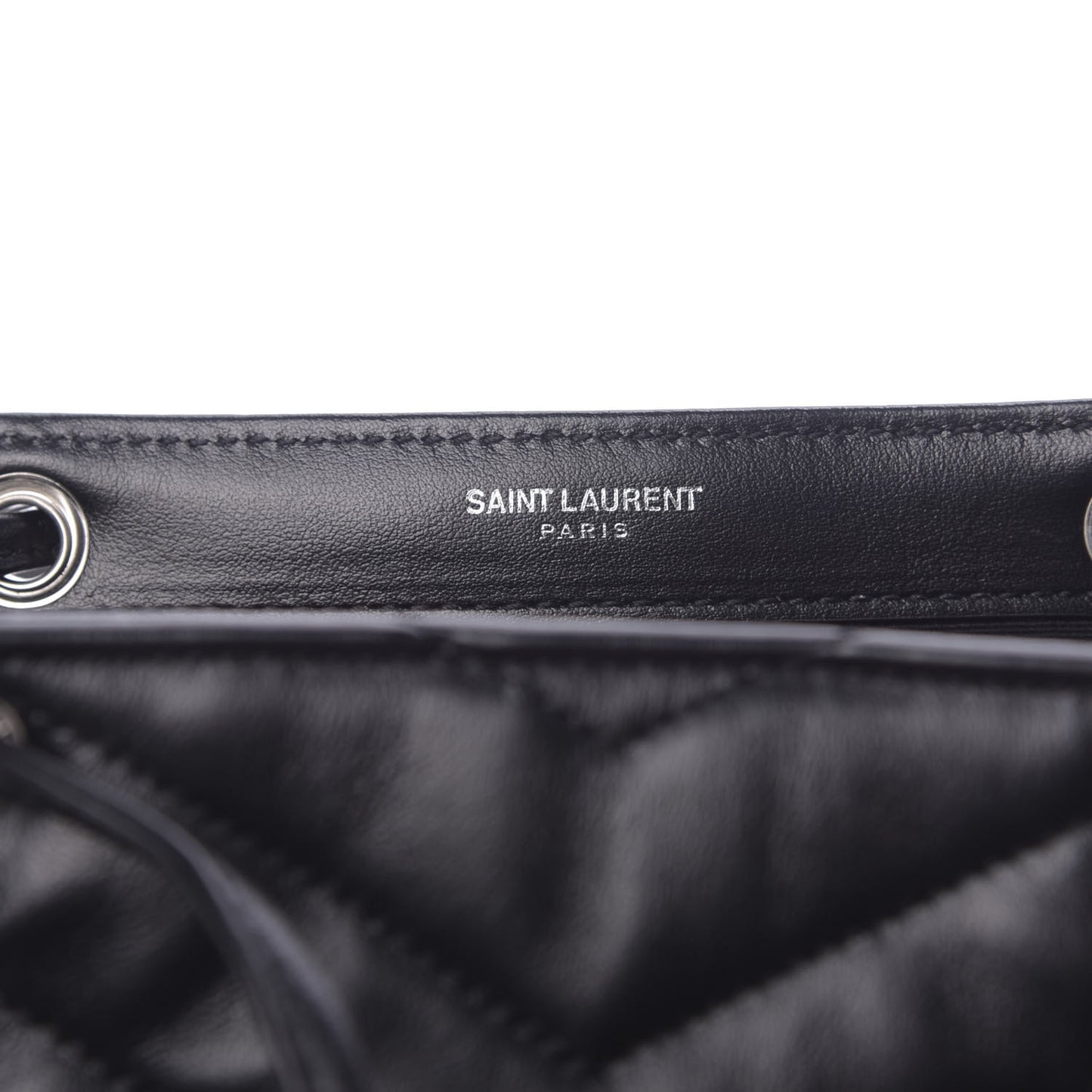 Calfskin Y Quilted Monogram Small Loulou Backpack Black