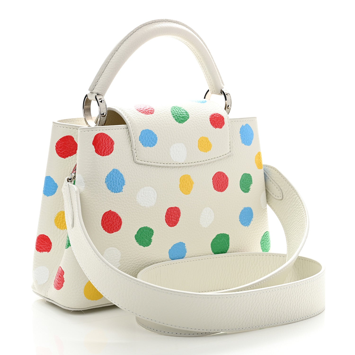 Louis Vuitton LV X YK Taurillon Capucines BB White 3 of 10