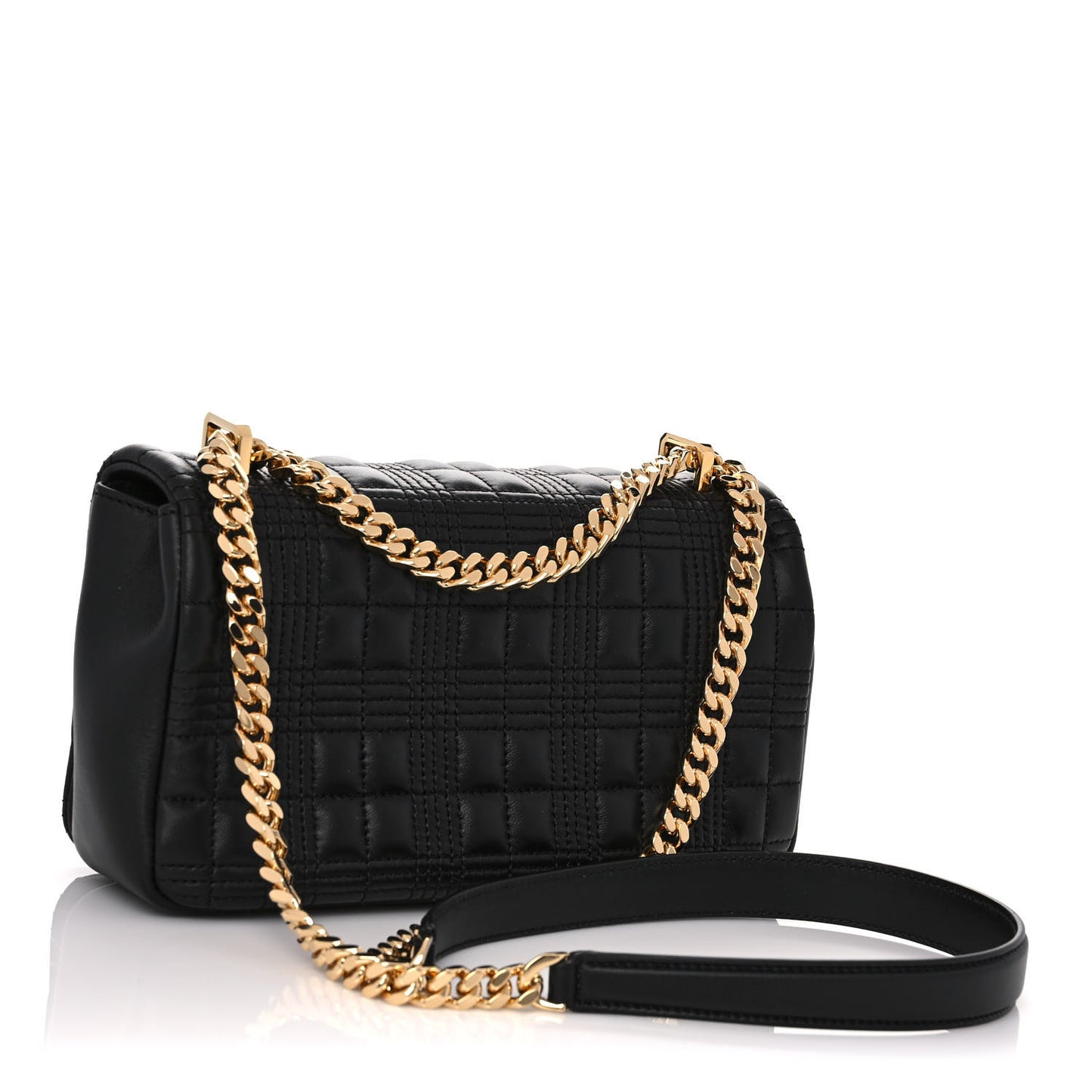 Lambskin Quilted Small Lola Bag Black