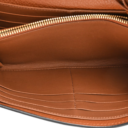 Chloe Calfskin Marcie Continental Flap Wallet Tan 5 of 14