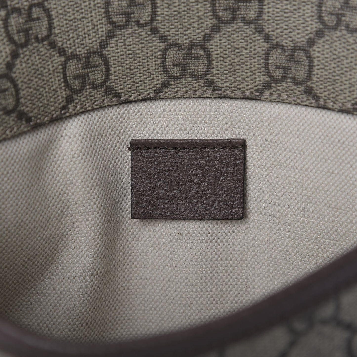 GG Supreme Monogram Neo Vintage Web Belt Bag Brown
