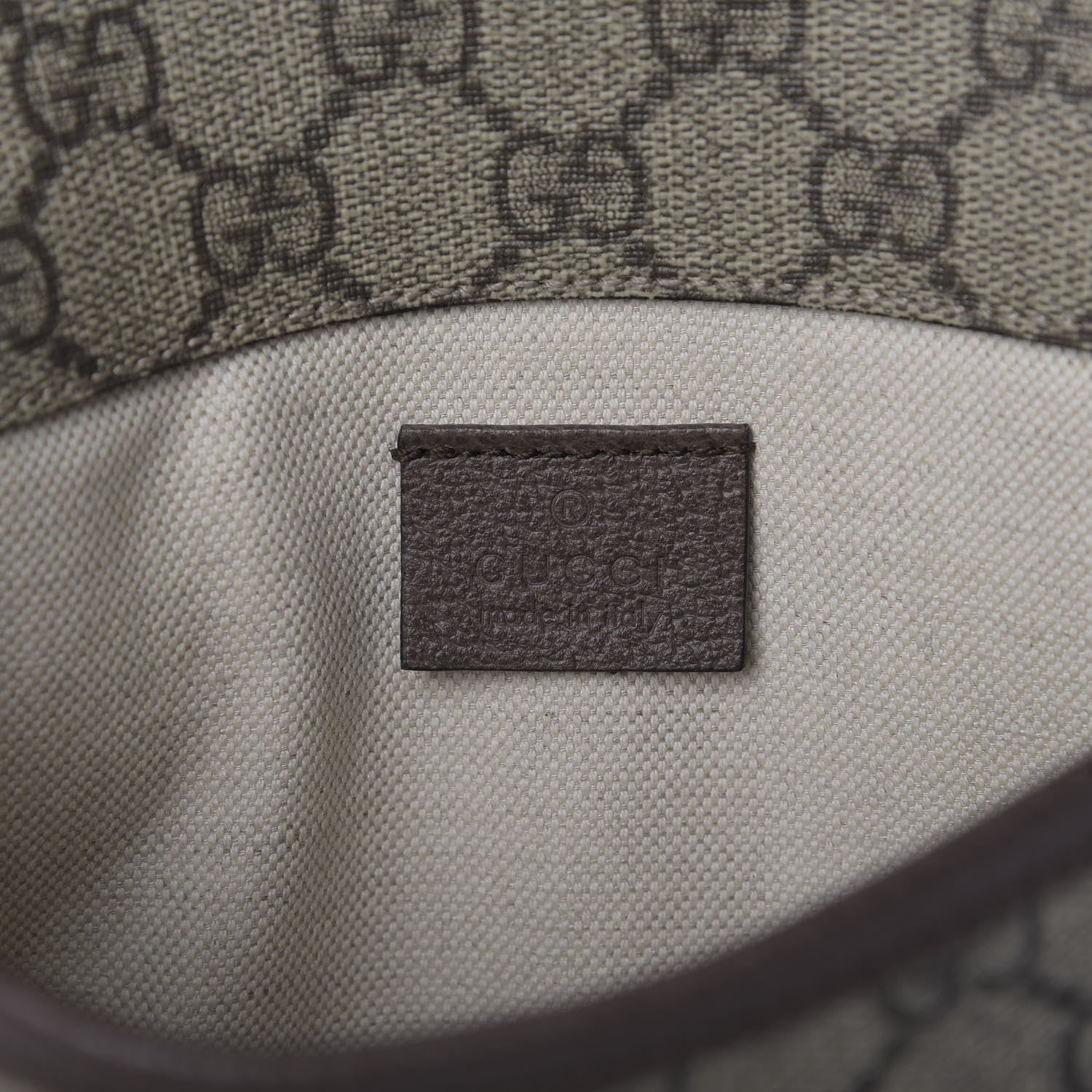 Gucci GG Supreme Monogram Neo Vintage Web Belt Bag Brown 8 of 9