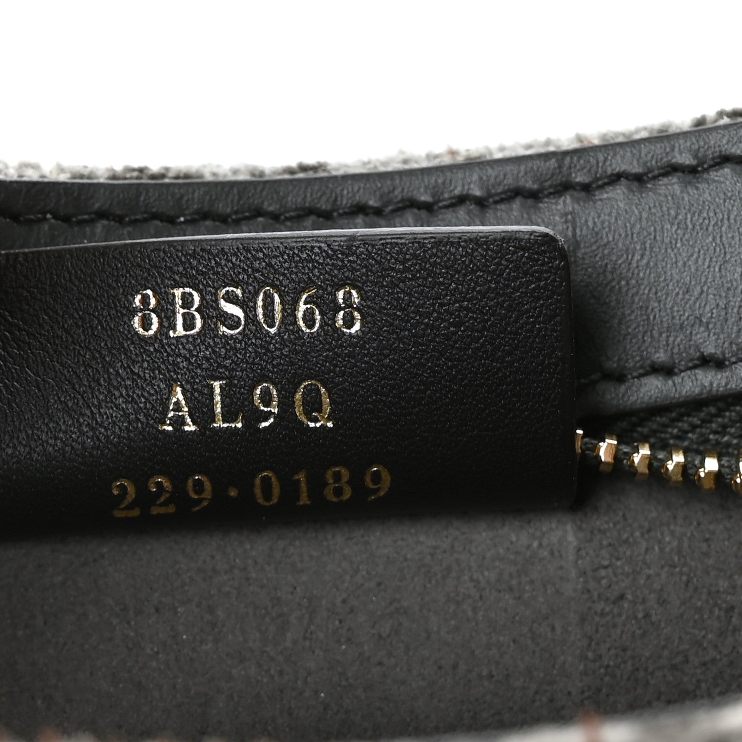 Fendi Chenille Vitello King Plexiglass FF O'Lock Swing Anthracite Asfalto 6 of 8