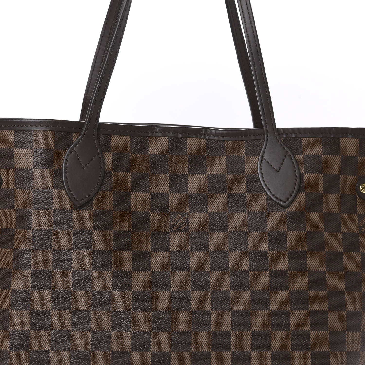 Louis Vuitton Damier Ebene Neo Neverfull MM Rose Ballerine 10 of 11