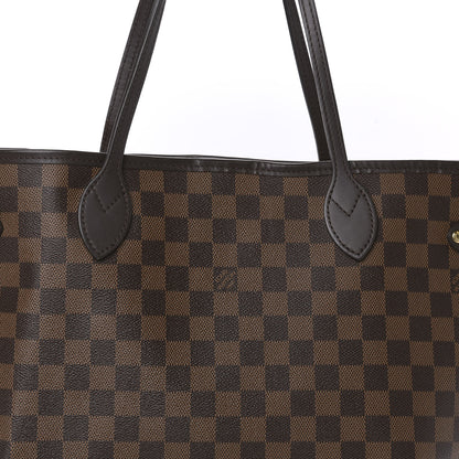 Louis Vuitton Damier Ebene Neo Neverfull MM Rose Ballerine 10 of 11