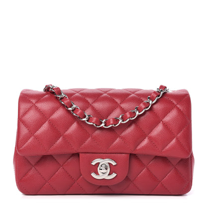 Chanel Caviar Quilted Mini Rectangular Flap Dark Pink 1 of 11