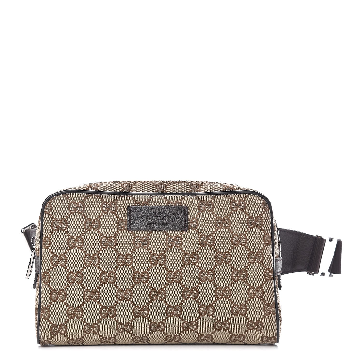 Gucci Monogram Belt Bag Dark Brown 1 of 10