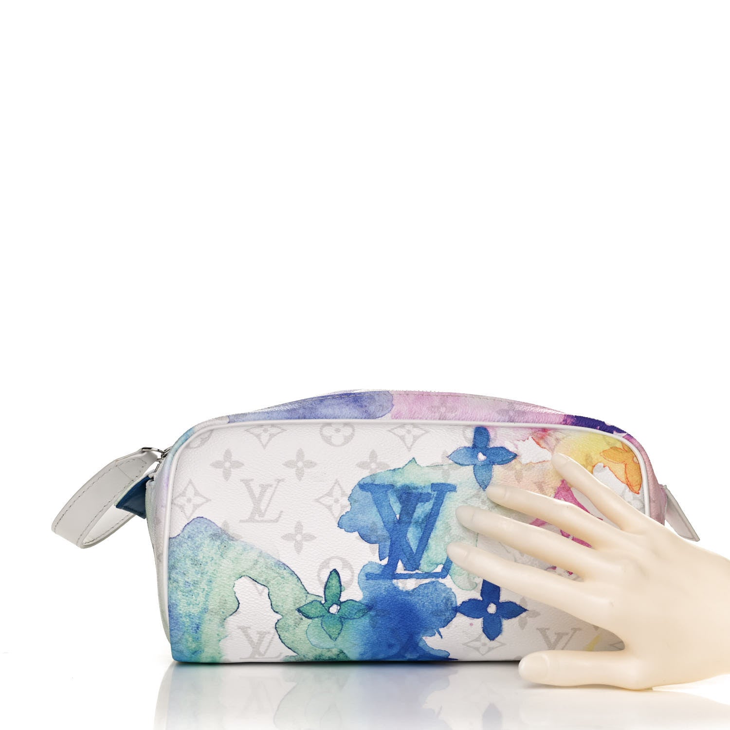 Louis Vuitton Monogram Watercolor Dopp Kit Toilet Pouch Multicolor 2 of 9