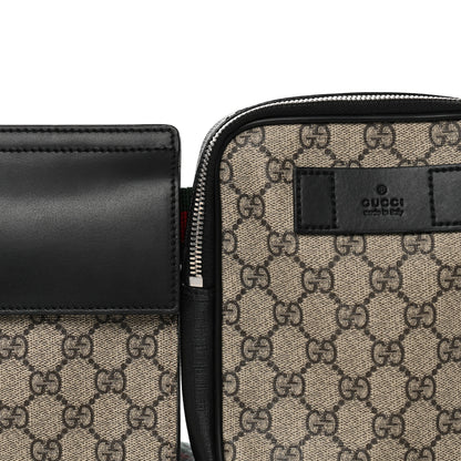 Gucci GG Supreme Monogram Web Belt Bag Black 9 of 11