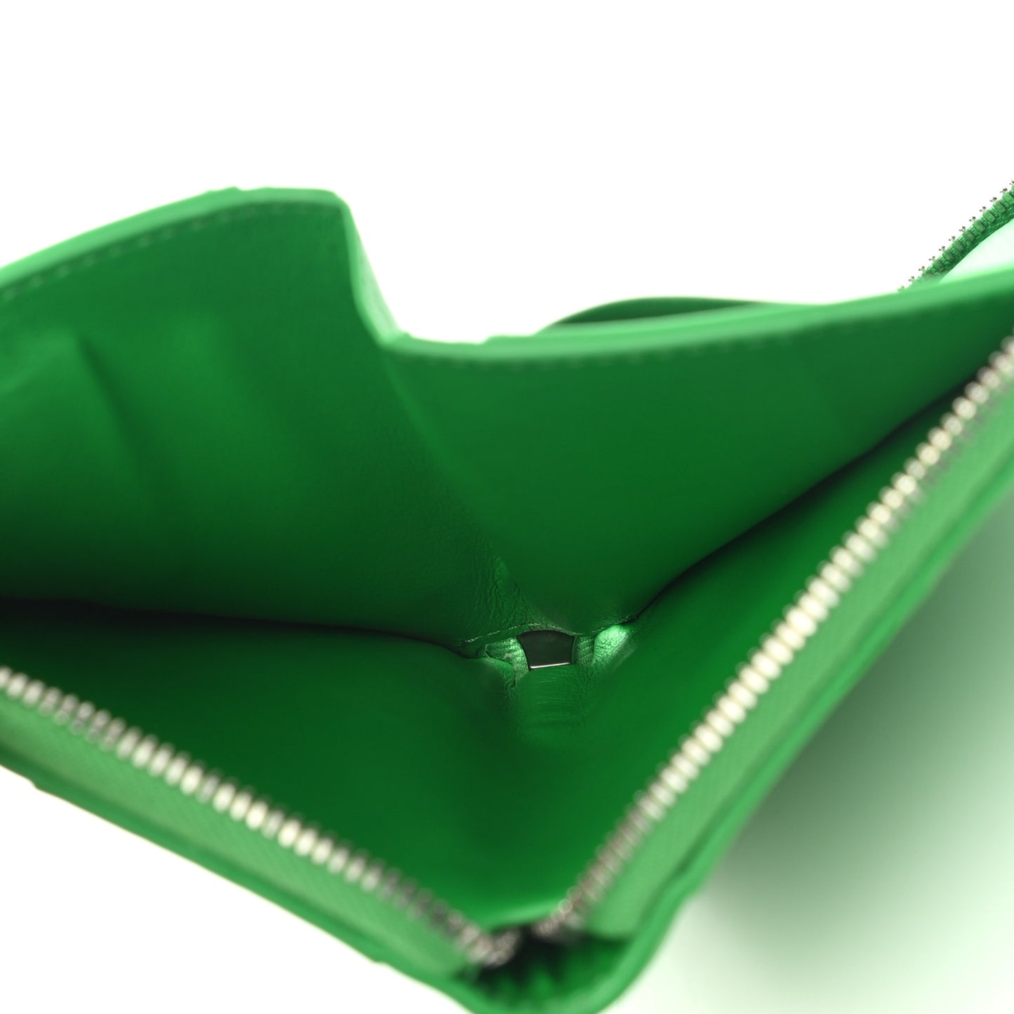 Nappa Maxi Intrecciato Zip Around Wallet Parakeet