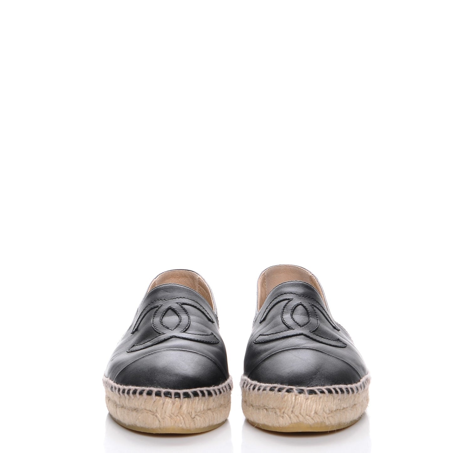 Lambskin CC Espadrilles 41 Black