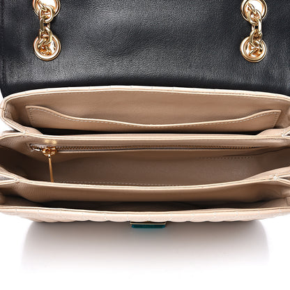 Celine Calfskin Quilted Medium C Bag Nude Black 4 of 8