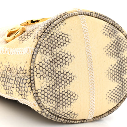 Gucci Snakeskin Mini Zumi Bucket Bag Grey 9 of 10