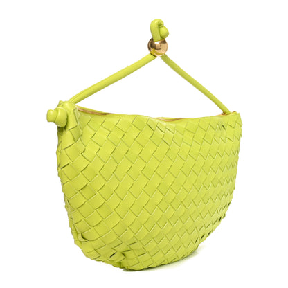 Bottega Veneta Nappa Intrecciato Medium Turn Pouch Acid Kiwi 2 of 9