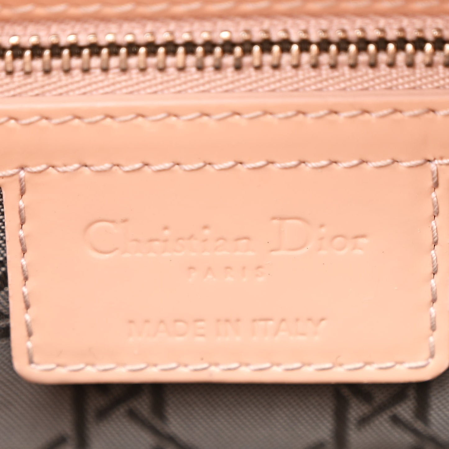 Patent Cannage Medium Lady Dior Rose Clair