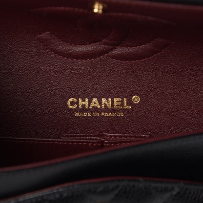 Chanel Caviar Quilted Medium Double Flap Black 8 of 9