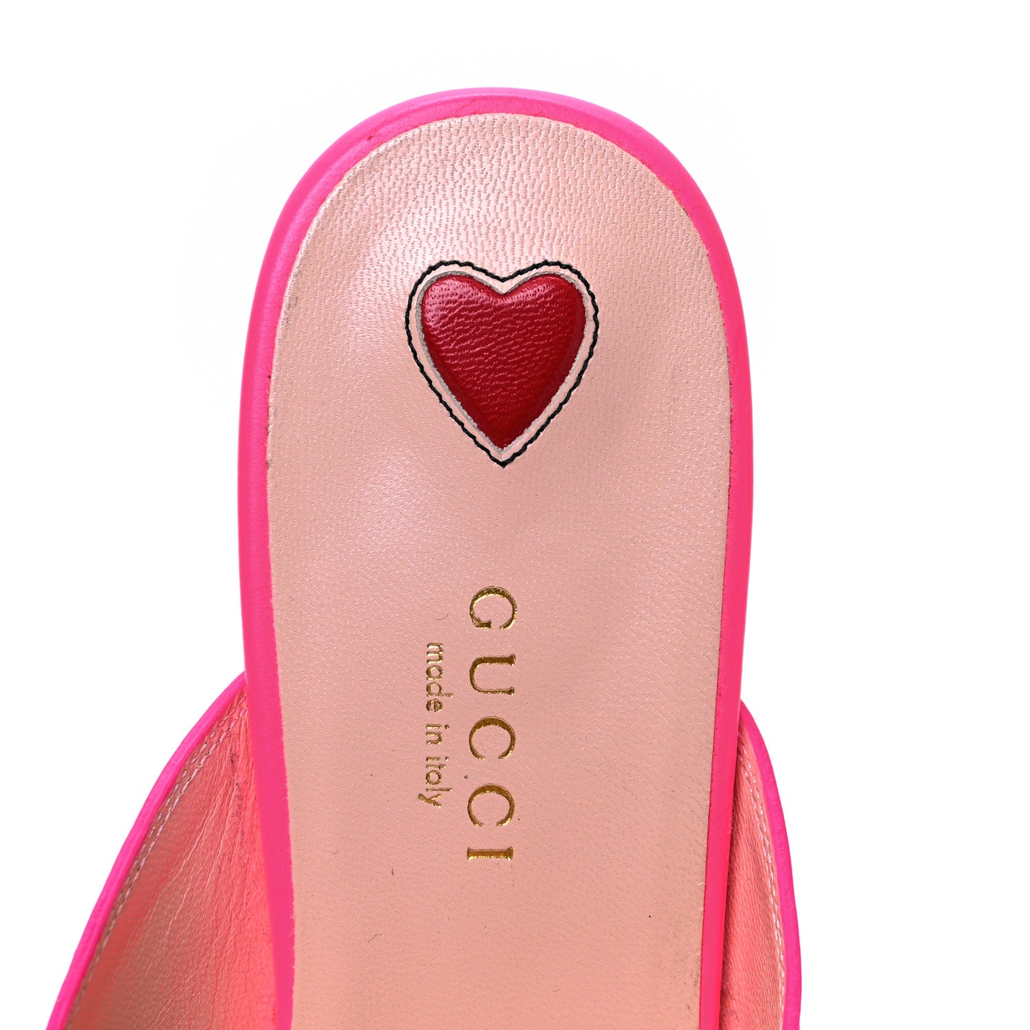Calfskin Womens Princetown Slippers 37 Fuxia Fluo