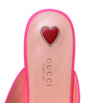 Gucci Calfskin Womens Princetown Slippers 37 Fuxia Fluo 7 of 8