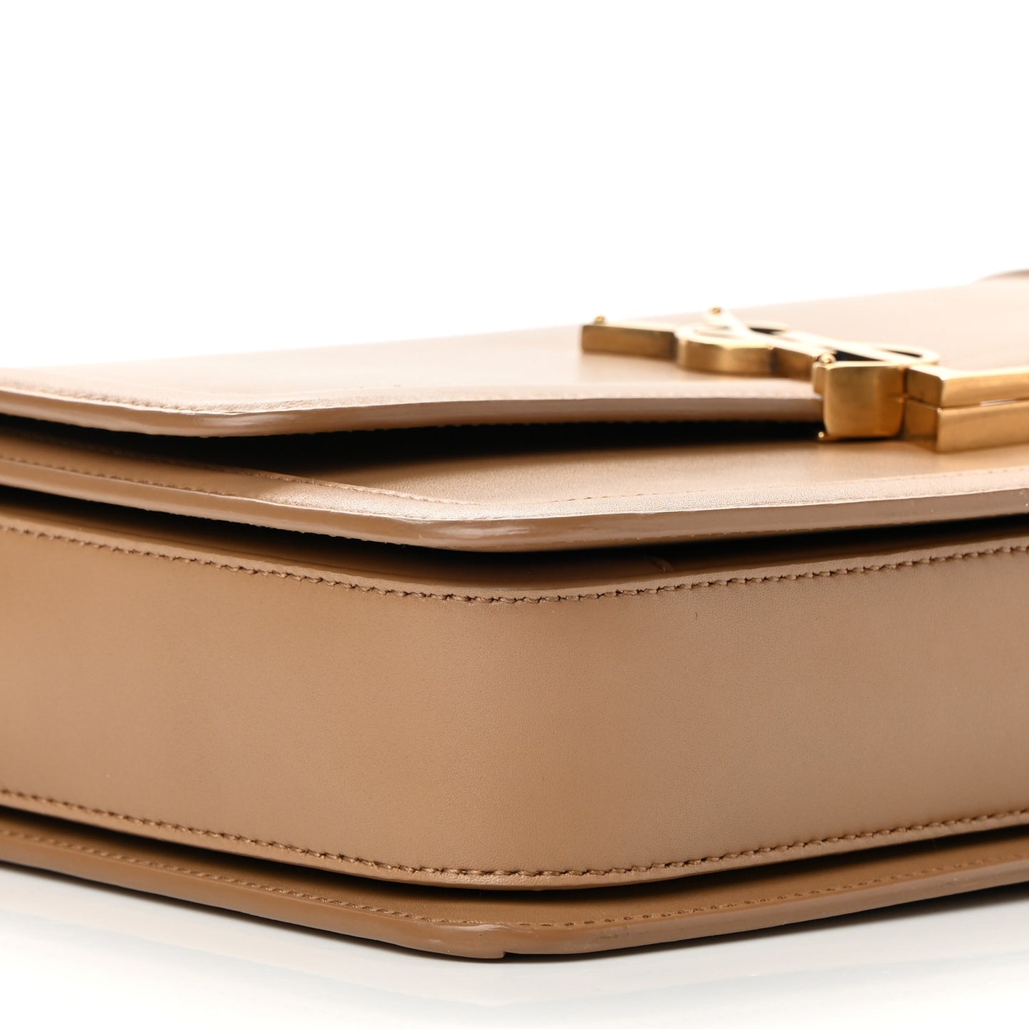 Box Calfskin Monogram Medium Solferino Satchel Natural Tan