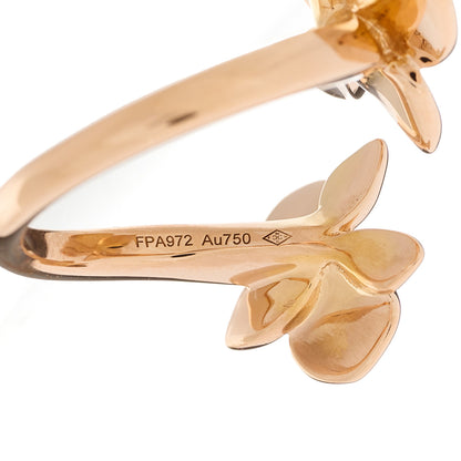 Cartier 18K Pink Gold Diamond Caresse D'Orchidees Par Cartier Ring 54 7 5 of 7