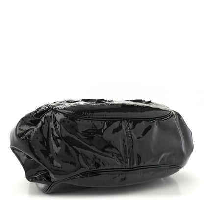 Chanel Patent Camellia Shoulder Bag Black 4 of 12