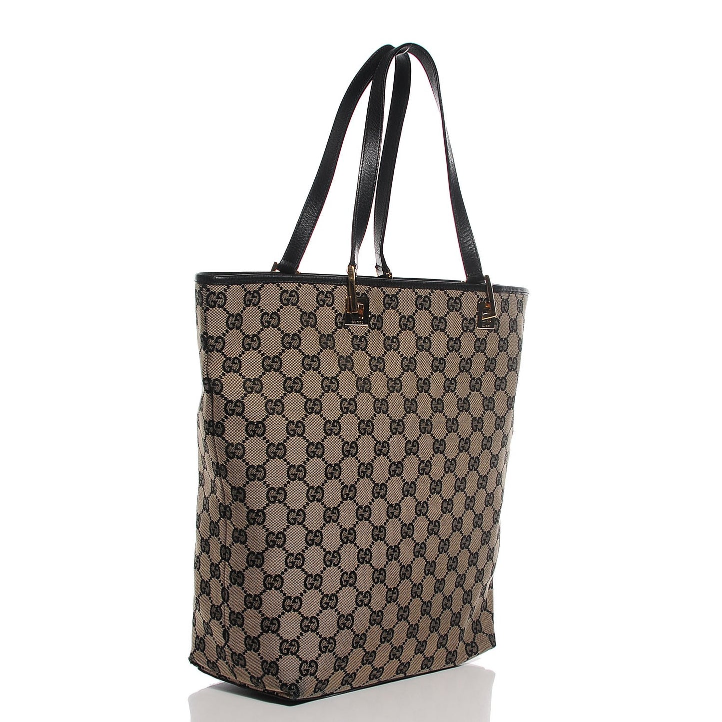 Monogram Canvas Medium Tote Black