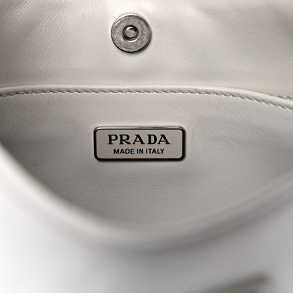 Prada Spazzolato Cleo Shoulder Bag White 6 of 20