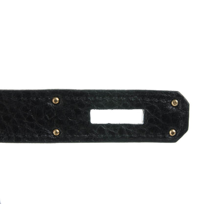 Hermes Taurillon Clemence Horseshoe Birkin 40 Black Graphite 3 of 22