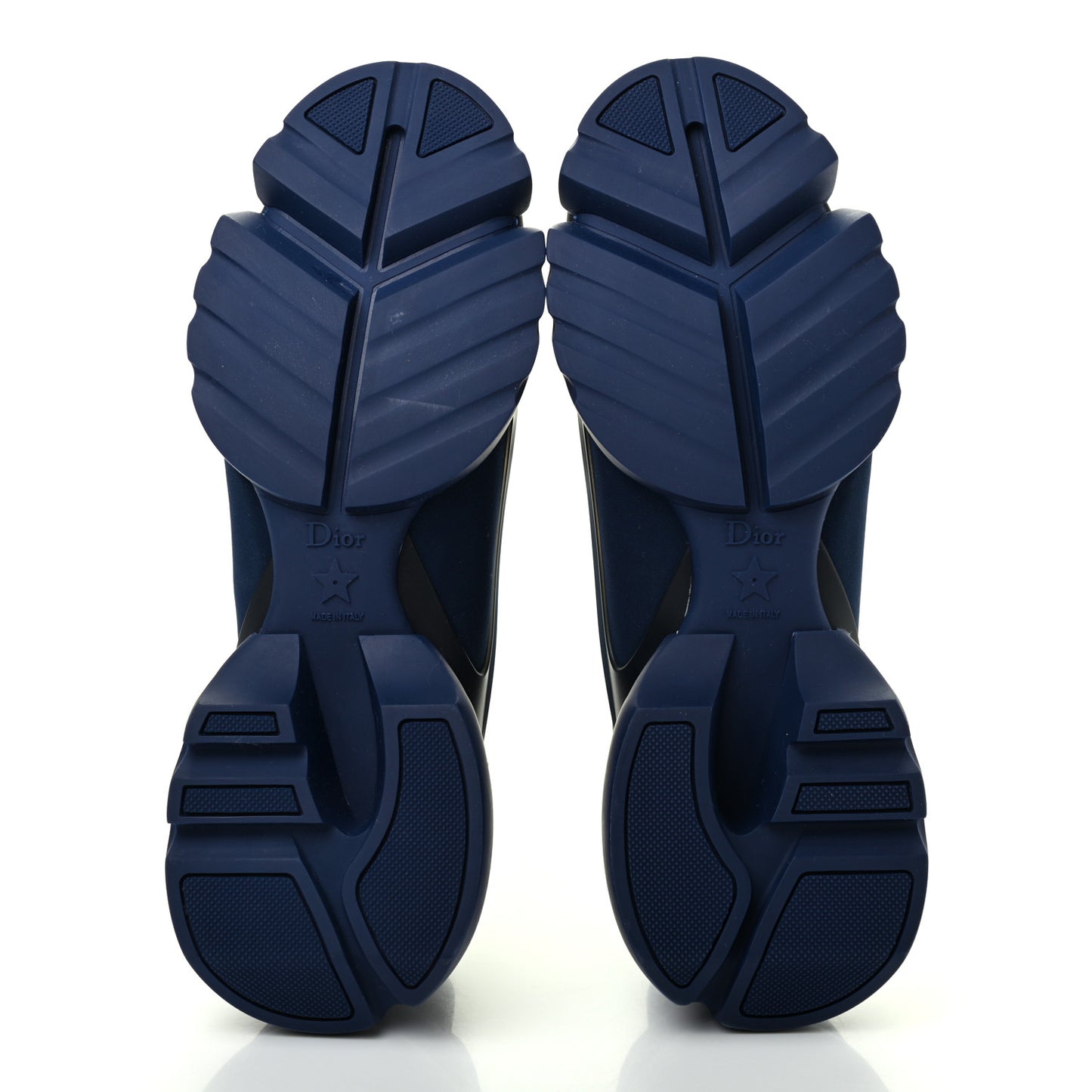 Neoprene Rubber Womens D-Connect Sneakers 40.5 Indigo Blue