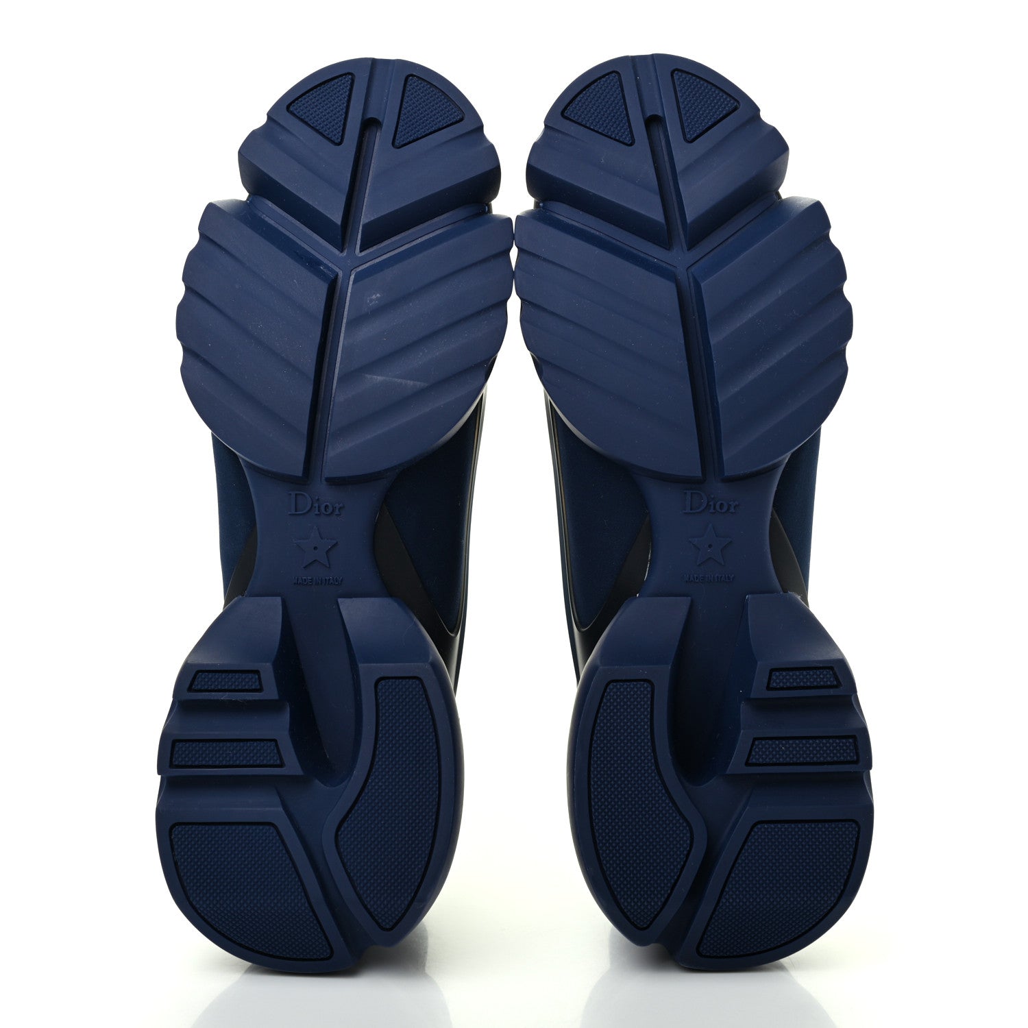 Christian Dior Neoprene Rubber Womens D-Connect Sneakers 40.5 Indigo Blue 5 of 13