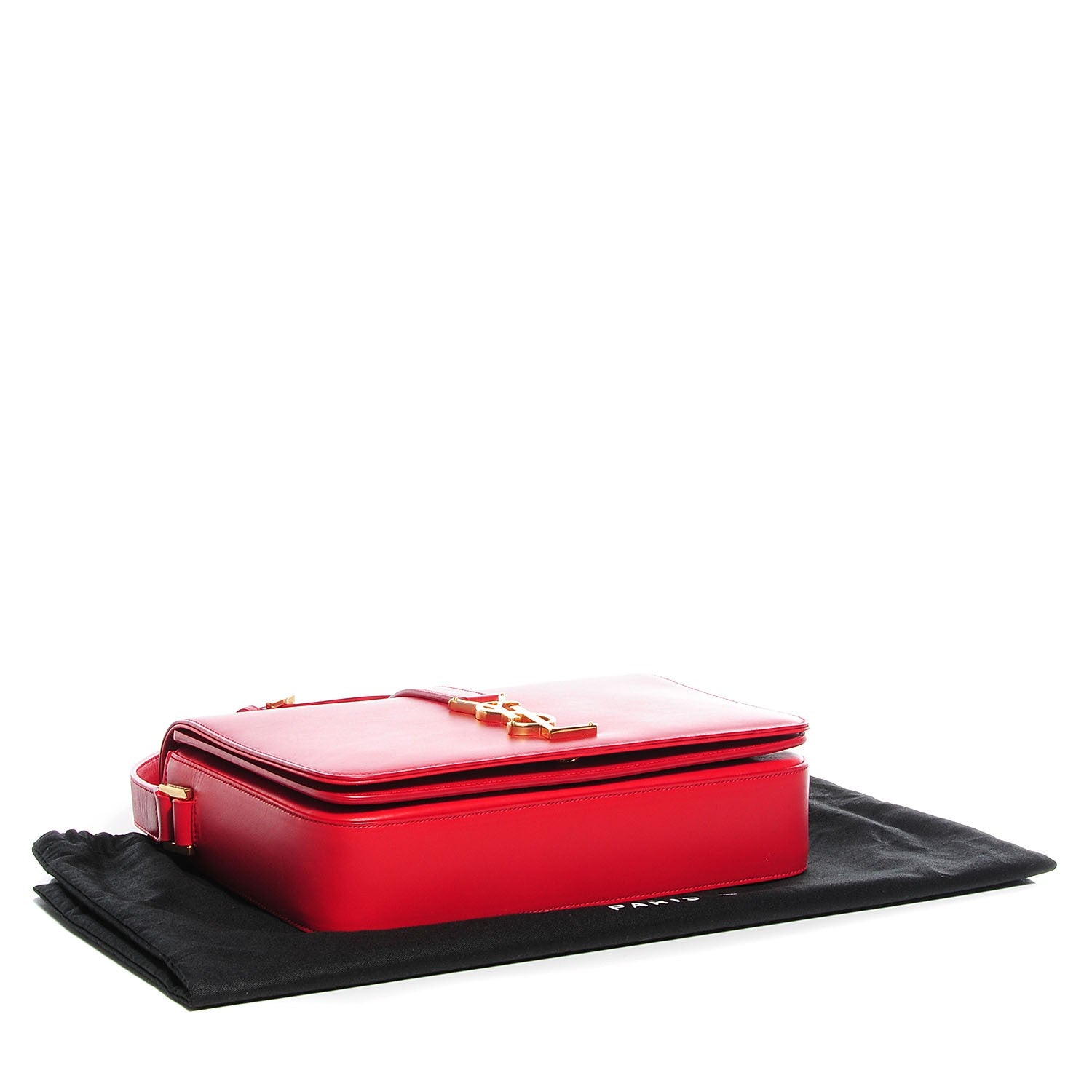 Saint Laurent Smooth Calfskin Classic Medium Monogram Universite Bag Red 4 of 10