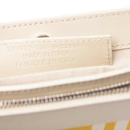 Balenciaga Cotton Canvas Striped Pochette Crossbody Bag Yellow 8 of 14