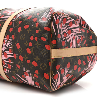 Louis Vuitton Monogram Jungle Dots Keepall Bandouliere 50 Sugar Pink Poppy 10 of 14