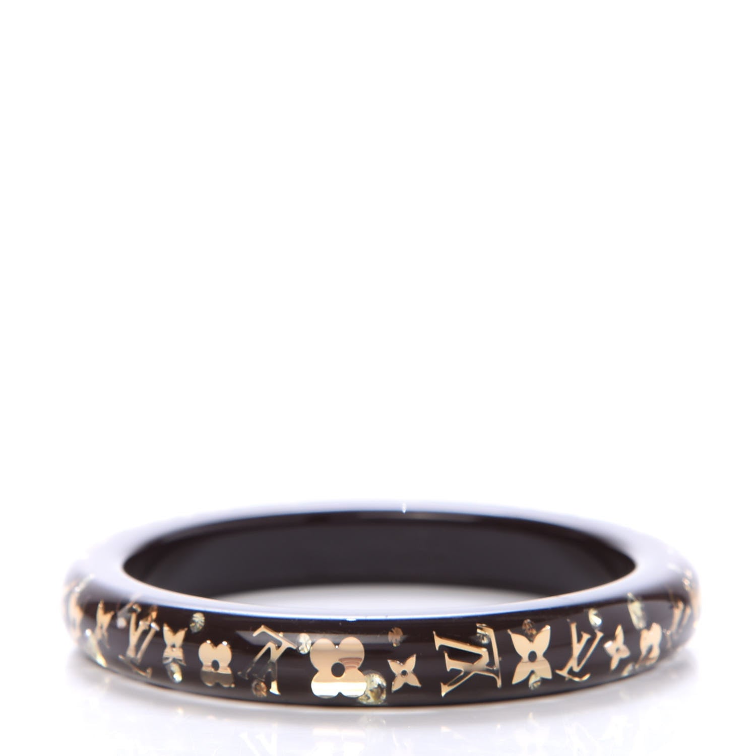 Louis Vuitton Resin Swarovski Medium Inclusion Bracelet PM Marron 3 of 4