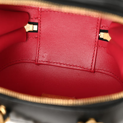 Chanel Lambskin Quilted CC Bubble Vanity Case With Chain Black 11 of 11