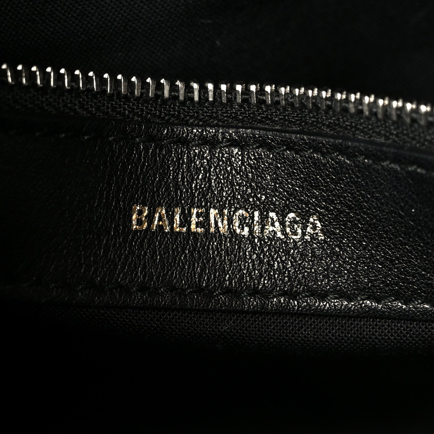 Balenciaga Calfskin Logo Print S Ville Top Handle Bag Black Multicolor 6 of 10
