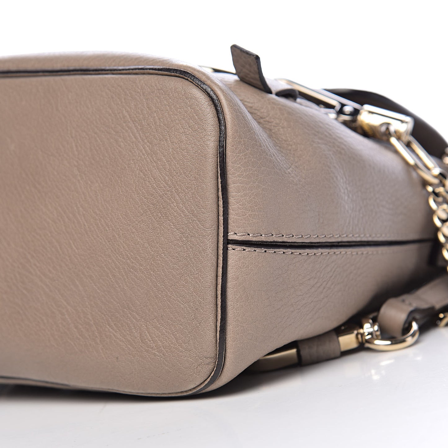 Suede Calfskin Mini Faye Backpack Motty Grey