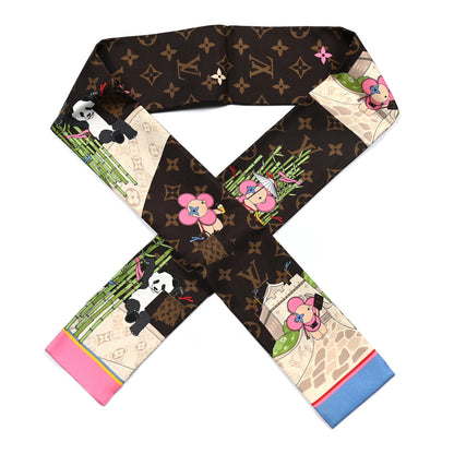 Louis Vuitton Silk Monogram 2021 Christmas Animation China Bandeau 1 of 3
