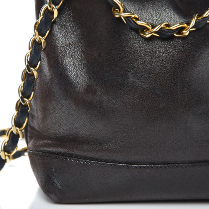 Chanel Lambskin CC Drawstring Bag Black 7 of 11