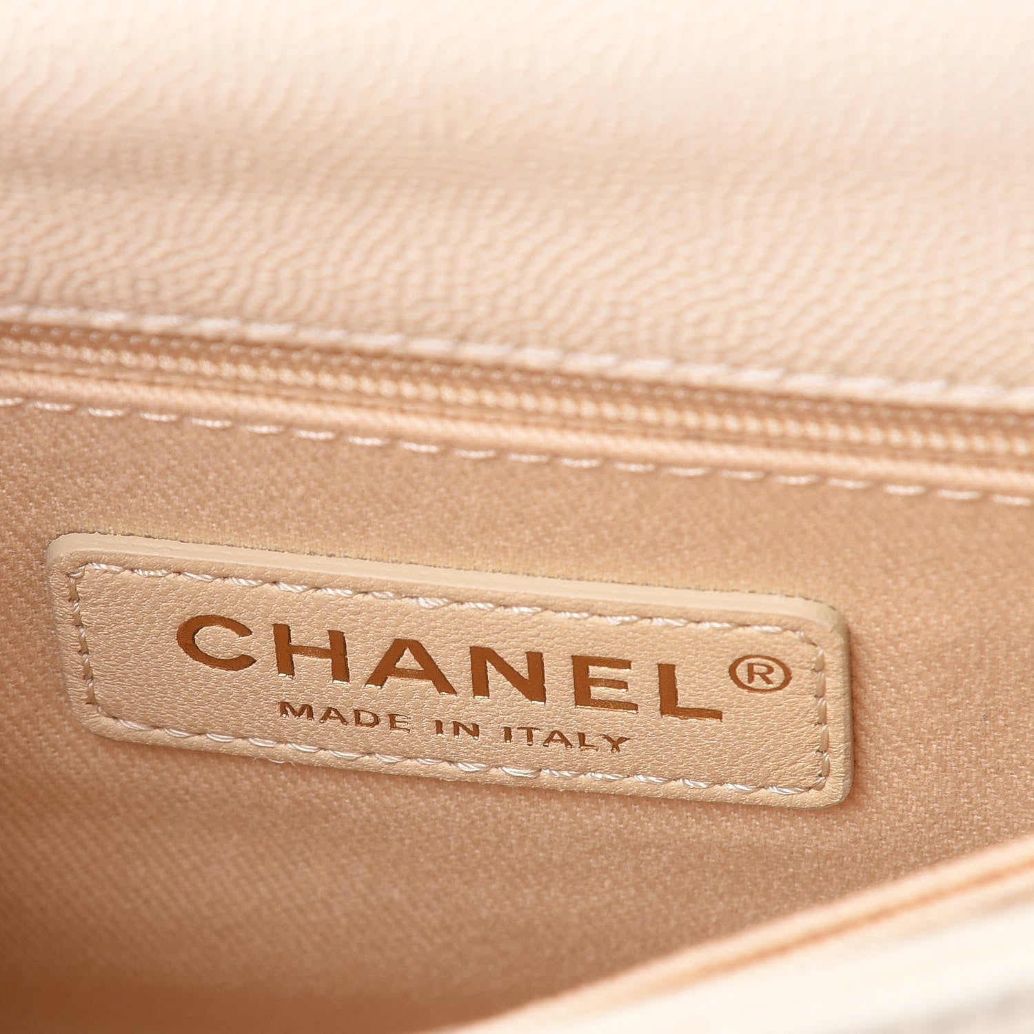 Chanel Caviar Quilted Mini Coco Handle Flap Light Beige 6 of 11