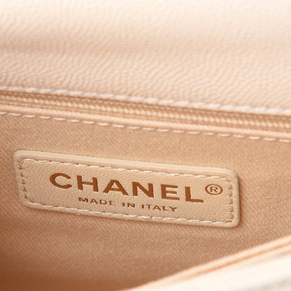 Chanel Caviar Quilted Mini Coco Handle Flap Light Beige 6 of 11
