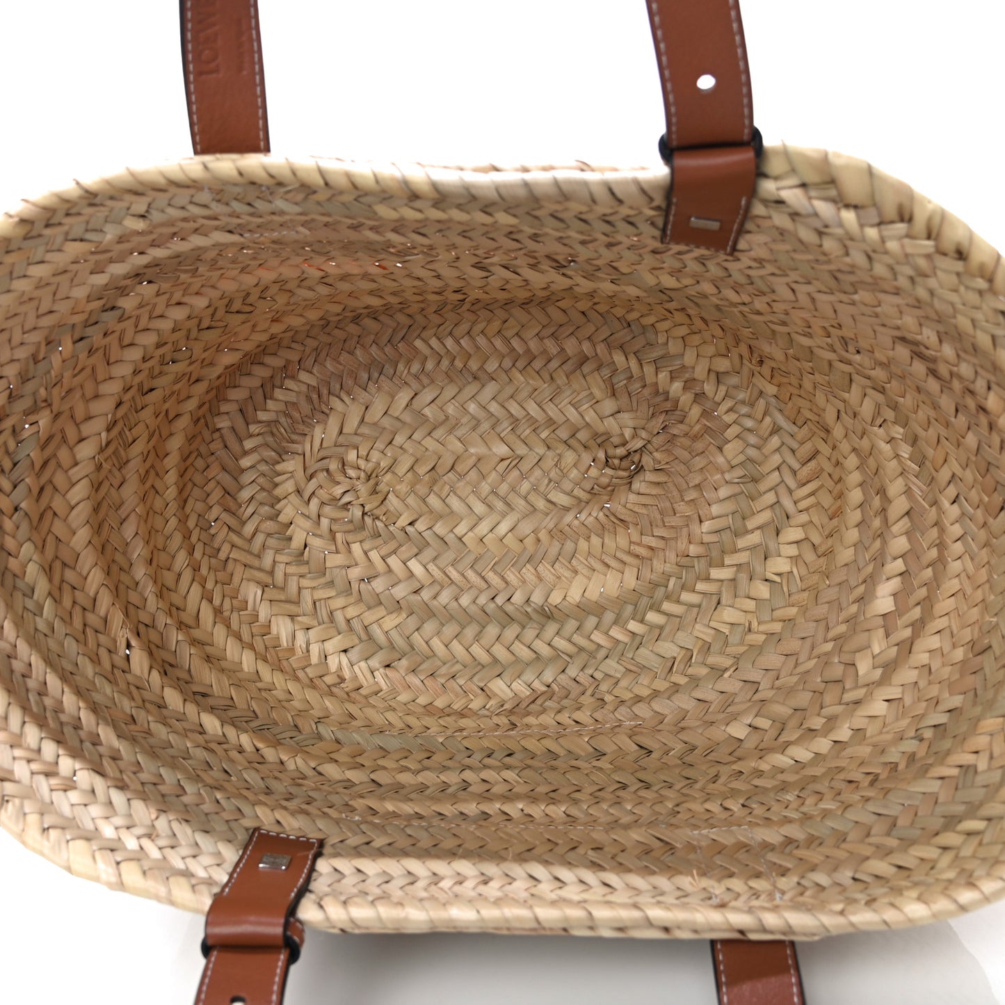 Raffia Basket Tote Bag Natural Tan