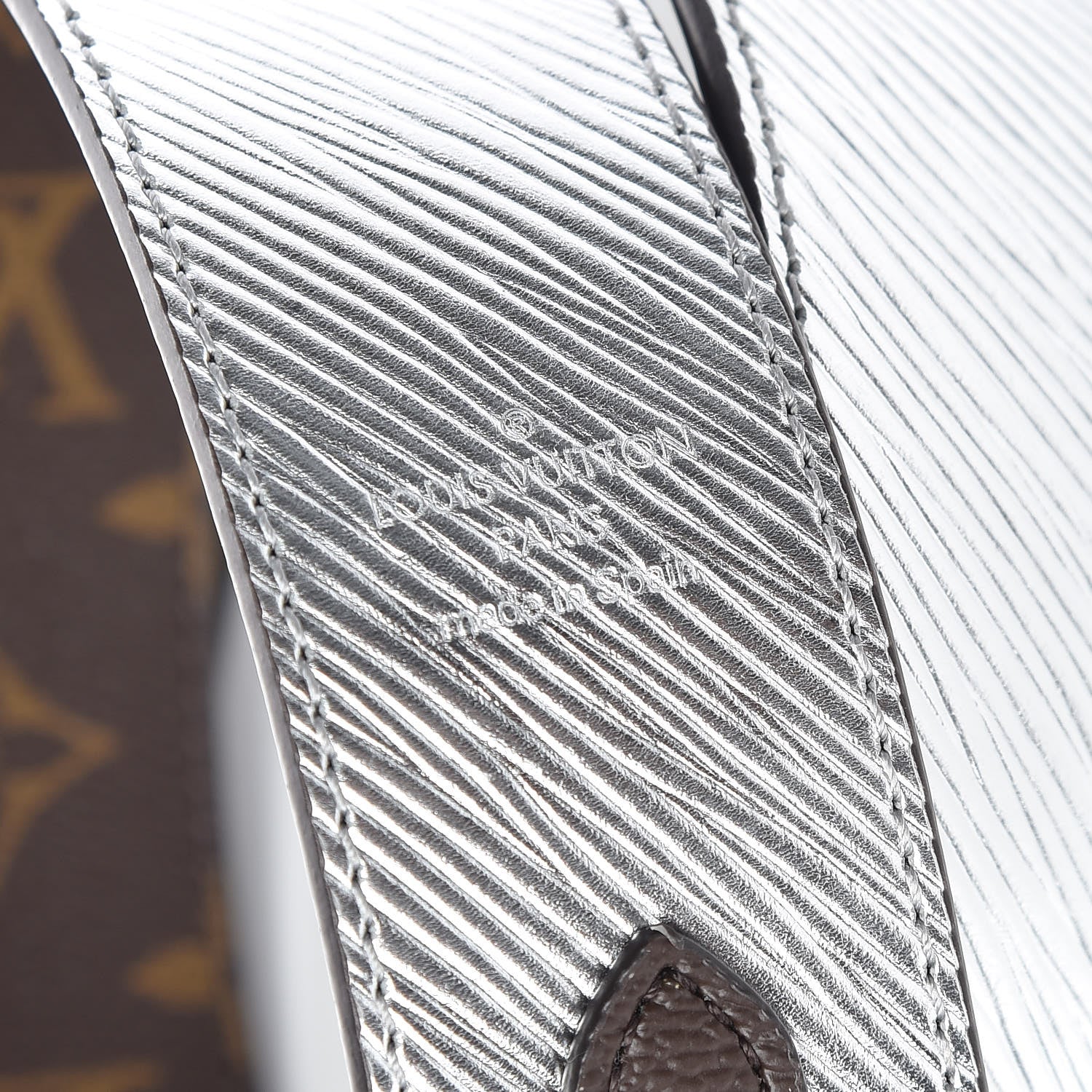 Louis Vuitton Epi Monogram Bandouliere Shoulder Strap Silver 3 of 4